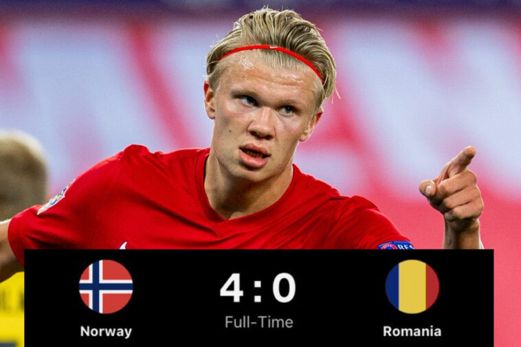 FT: Norway 4-0 Romania, Erling Haaland Bags HAT-TRICK! (Match Highlight ...