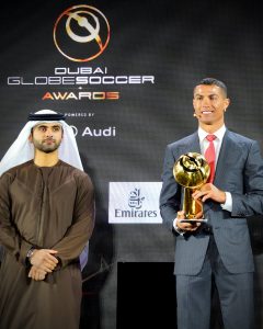 Cristiano Ronaldo Globe soccer awards player of the century 