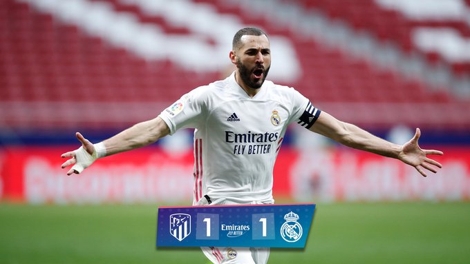 FT: Atletico 1-1 Real Madrid, Suarez And Benzema STRIKES! (Match Report And Highlight) - MySportDab