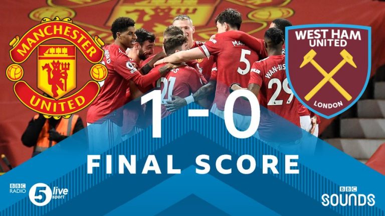 FT: Man United 1-0 West Ham, Red Devils Claims 3Points! (Match Report And Highlight)