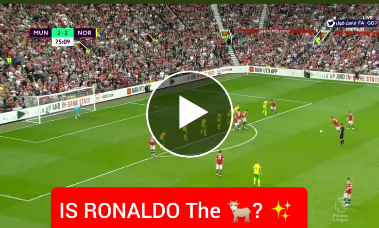 Cristiano Ronaldo Scores HAT-TRICK Goal For Man United Vs Norwich ...