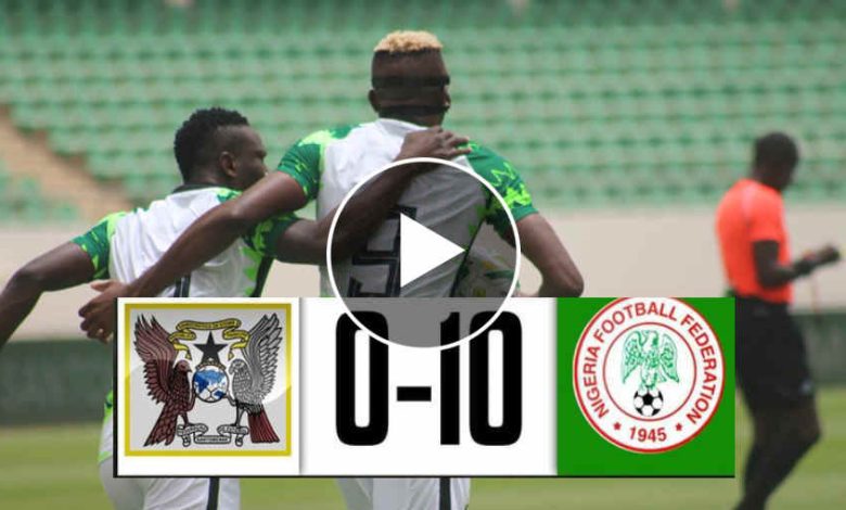 NIGERIA VS SAO TOME & PRINCIPE(6-0)-AFCON QUALIFIERS-GOALS&HIGHLIGHTS 