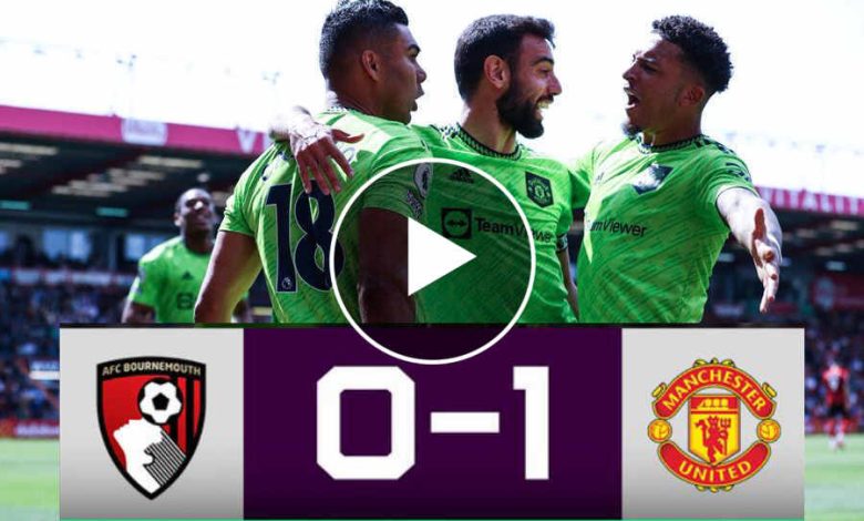 FT: Bournemouth 0-1 Manchester United, Casemiro STRIKES! (VIDEO ...