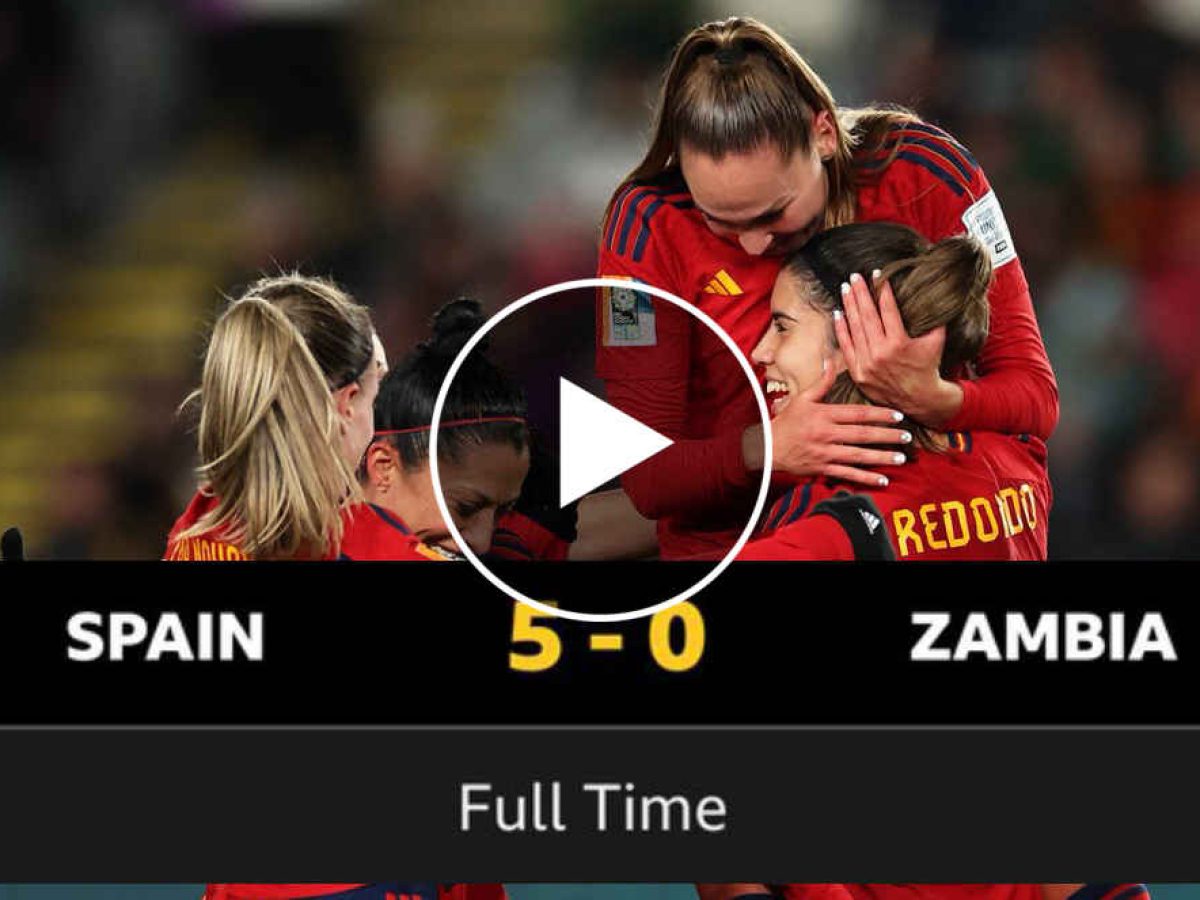 Spain's Jennifer Hermoso Fuentes scores goal vs. Zambia in 13