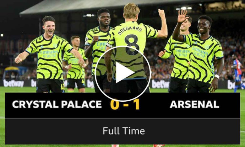 FT: Palace 0-1 Arsenal, Martin Odegaard STRIKES! (VIDEO HIGHLIGHTS ...