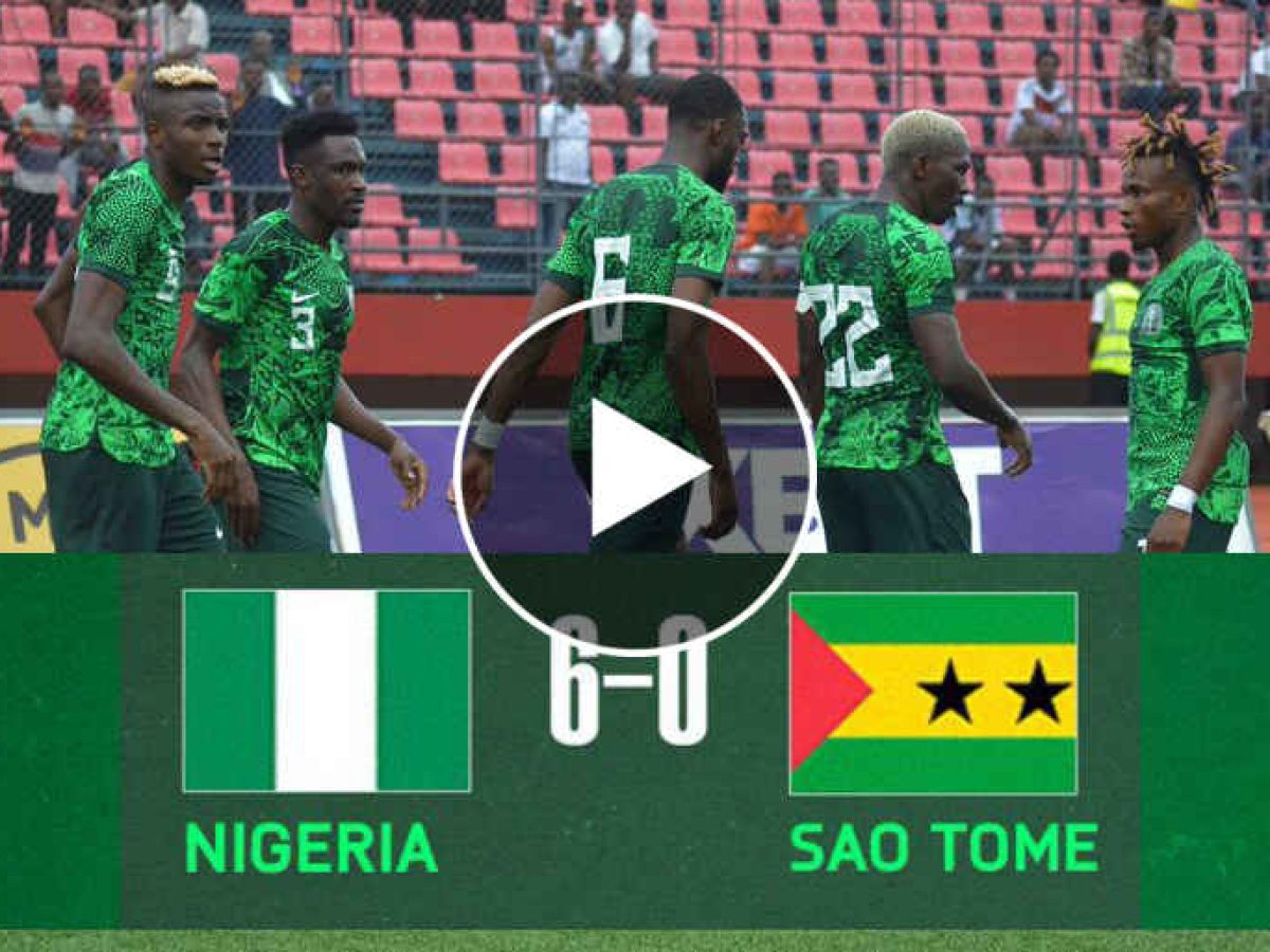 Nigeria vs Sao Tome & Principe highlights: Osimhen score hatrick as Super  Eagles waya di Falcons and True Parrots - BBC News Pidgin