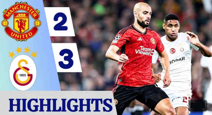 FT: Manchester United 2-3 Galatasaray, Hojlund Net BRACE! (VIDEO ...