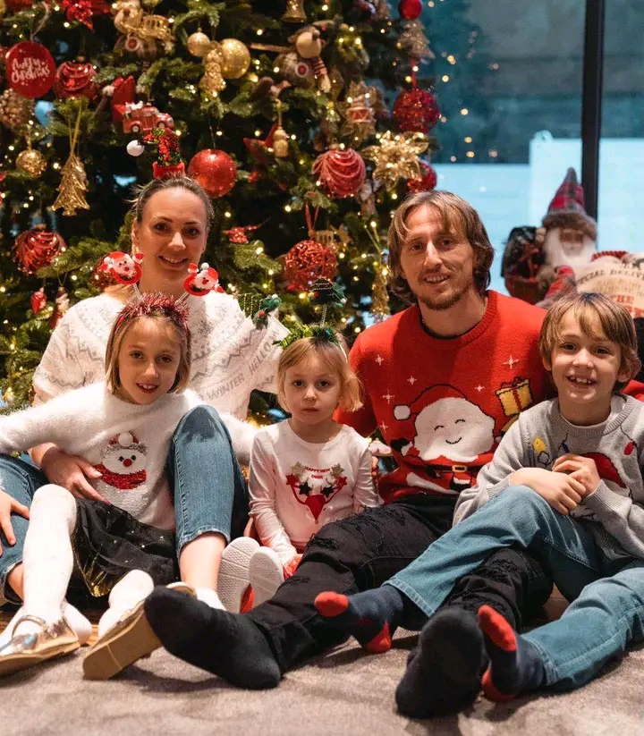 Luka Modric And His Family 