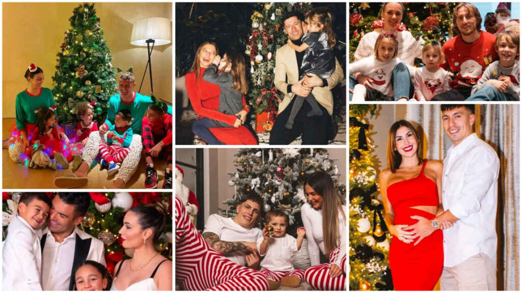 Football Players Christmas Photos With Their Families 2024